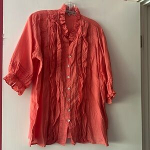JP & Mattie size medium blouse in Watermelon